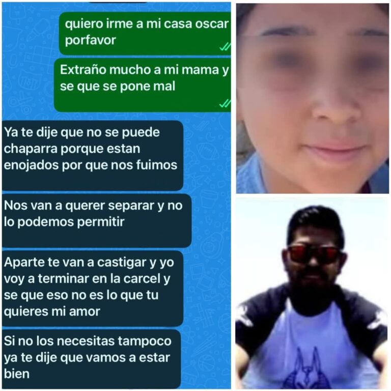 Reveladora conversación entre ped0filo y Jennifer, la niña pide a Óscar regresar a casa