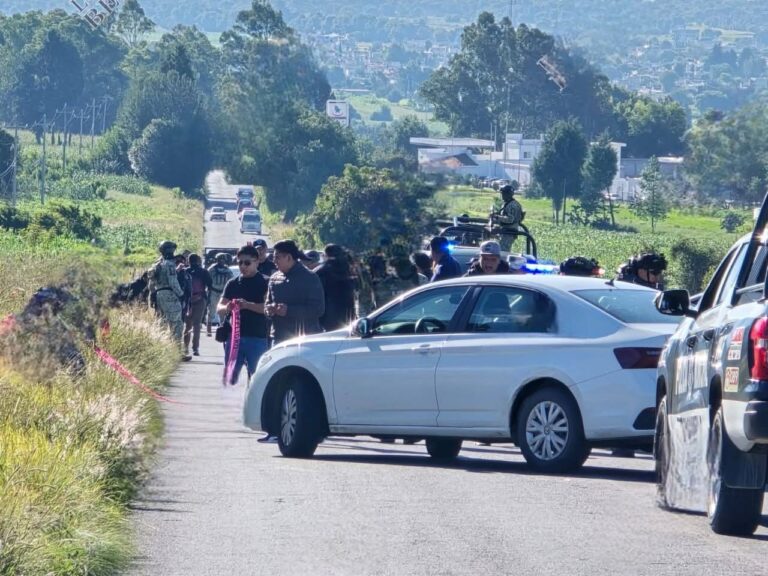 Dejan seis cabezas humanas y una narcomanta en Tlaxcala 