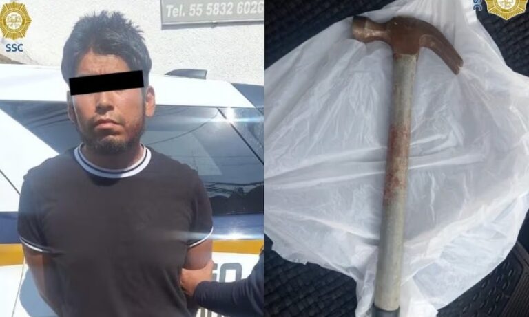 Drogado golpea a su madre con martillo