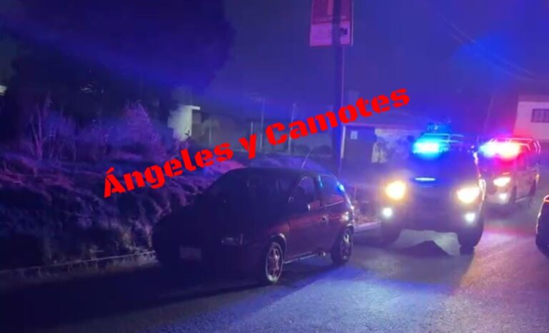 Briago se duerme a media carretera y provoca movilización en Coronango