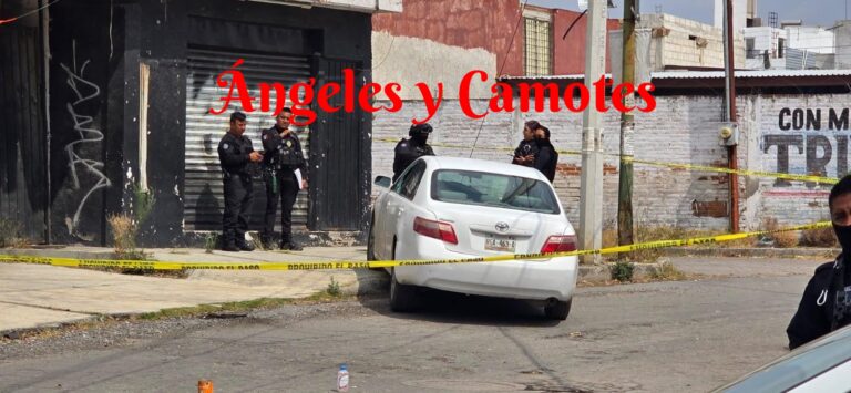 Lo acribillan dentro de su auto en Amozoc