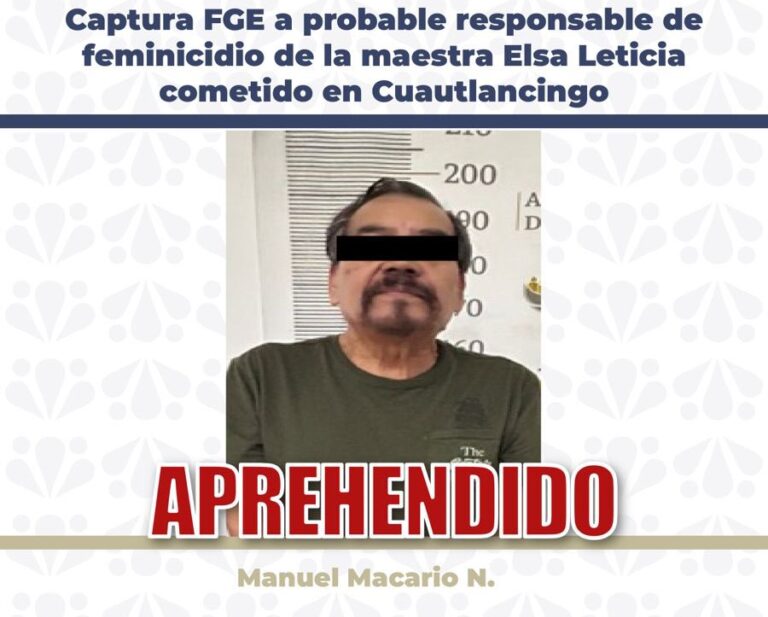 Detienen a feminicida de maestra Elsa, es el esposo