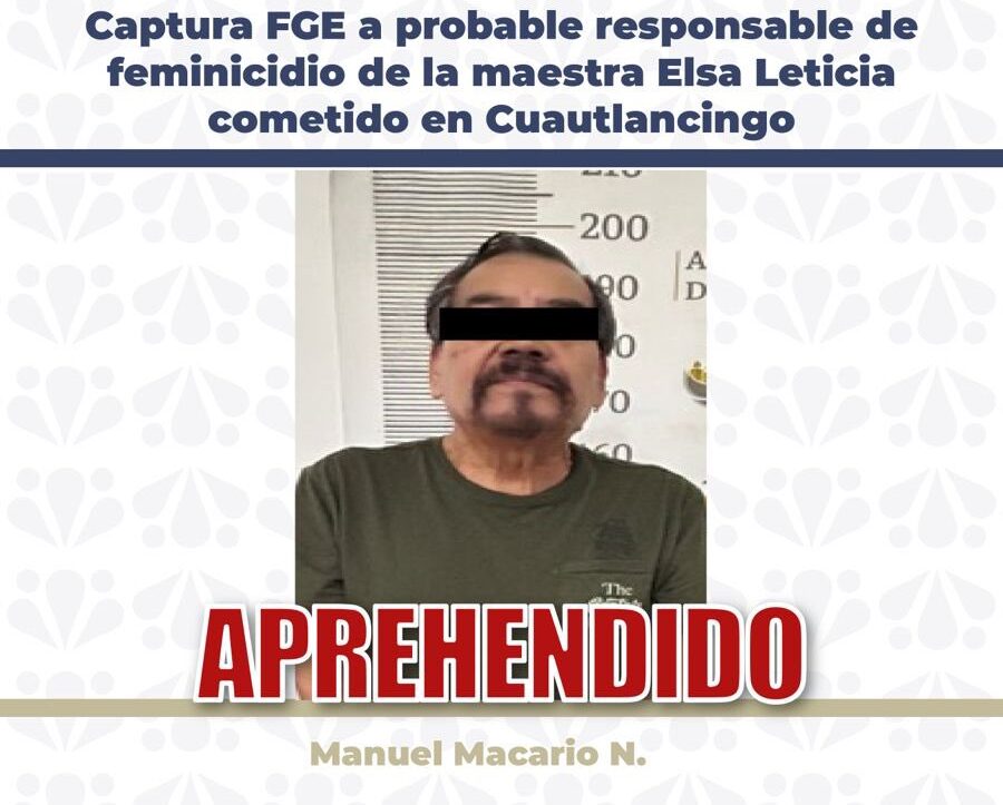 Detienen a feminicida de maestra Elsa, es el esposo
