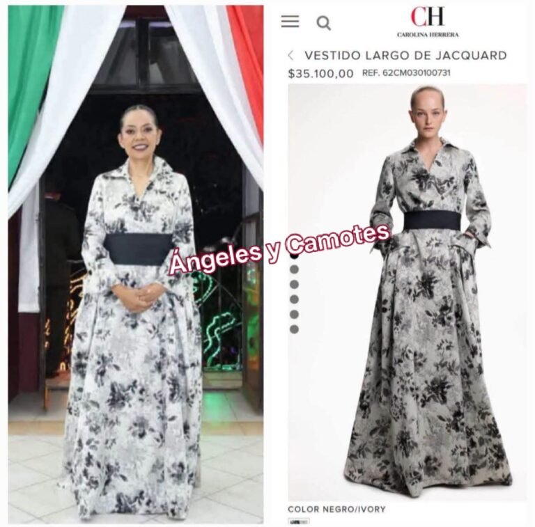¡Viva la austeridad! Presi de Atlixco con vestido  Carolina Herrera de 35 mil varos
